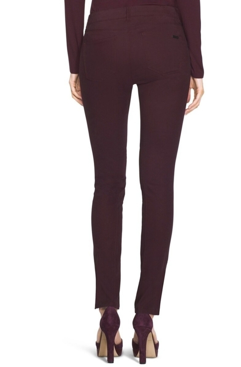 White House Black Market Black Cherry Skinny Jeans Style 570158437 Size 0R - Picture 3 of 13